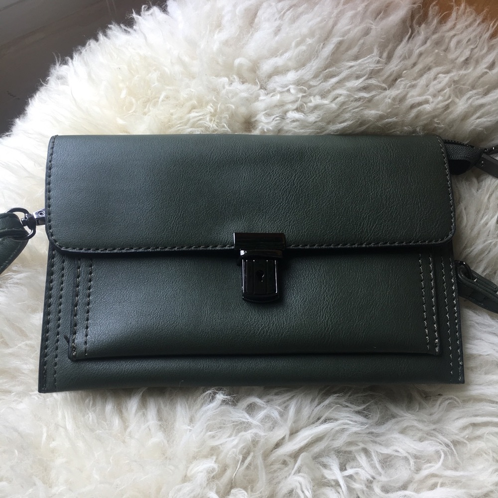 vegan leather clutch